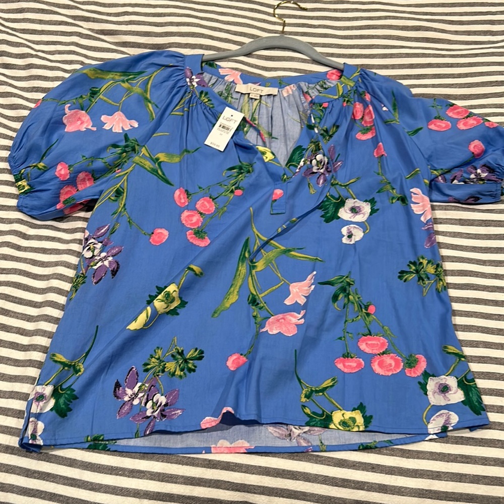 Loft floral blouse